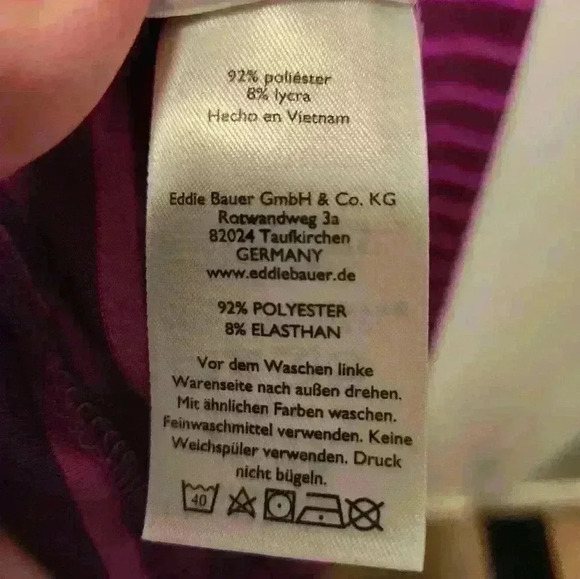 Eddie Bauer womans striped v neck a line dress in M - Picture 5 of 9